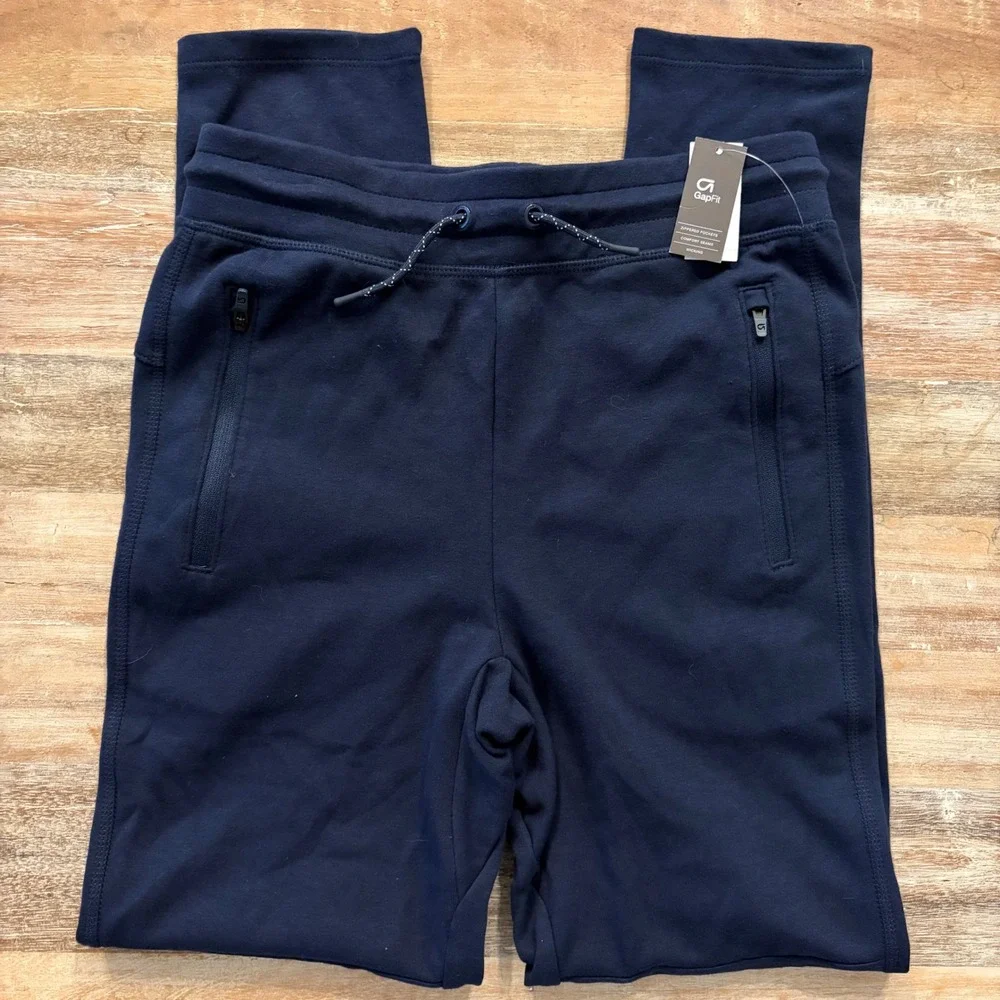 Gap Kids GapFit Tech Pants Tapestry Navy Blue XXL 14-16 Joggers UNISEX NWT